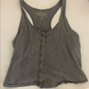 Flowy gray tank